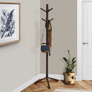 Porte-manteau en bois espresso avec 9 crochets - I 2004