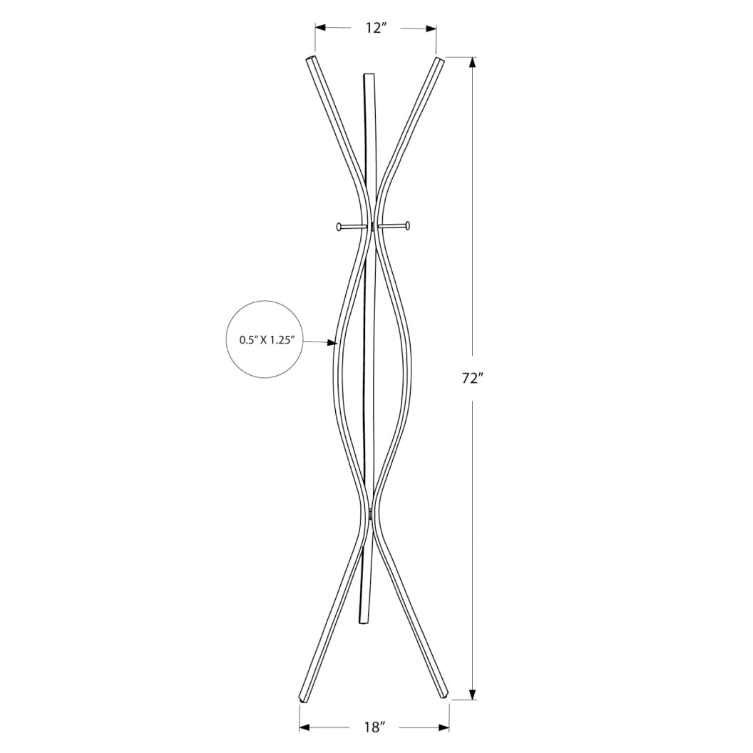 Porte-manteau en métal avec 3 crochets - I 2015-2016-2051
