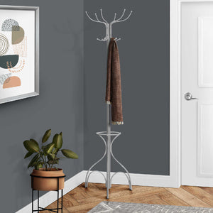 Porte-manteau en métal avec 12 crochets et soutien à parapluie - I 2030-2031-2032
