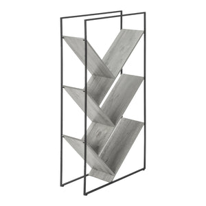 Étagère en métal noir avec 6 tablettes en MDF/stratifié - I 2200-2201-2202