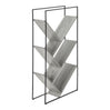 Étagère en métal noir avec 6 tablettes en MDF/stratifié - I 2200-2201-2202