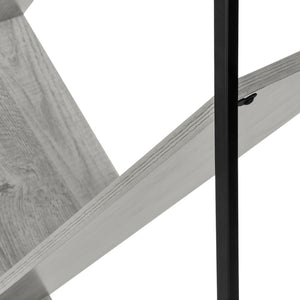 Étagère en métal noir avec 6 tablettes en MDF/stratifié - I 2200-2201-2202