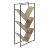 Étagère en métal noir avec 6 tablettes en MDF/stratifié - I 2200-2201-2202