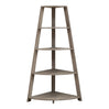 Étagère de coin en MDF/stratifié avec 4 tablettes - I 2424-2425