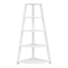Étagère de coin en MDF/stratifié avec 4 tablettes - I 2424-2425