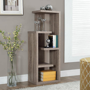 Étagère en MDF/stratifié taupe foncé avec 5 tablettes - I 2467
