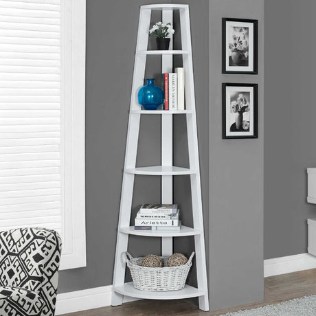 Étagère de coin en MDF/stratifié avec 5 tablettes - I 2495-2496-2497-2499-2750