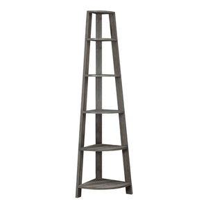 Étagère de coin en MDF/stratifié avec 5 tablettes - I 2495-2496-2497-2499-2750