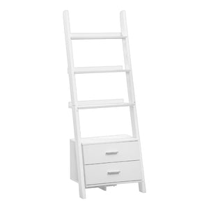 Étagère à échelle en MDF/stratifié avec 4 tablettes et 2 tiroirs - I 2562-2756-2542