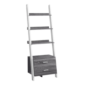 Étagère à échelle en MDF/stratifié avec 4 tablettes et 2 tiroirs - I 2562-2756-2542