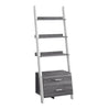 Étagère à échelle en MDF/stratifié avec 4 tablettes et 2 tiroirs - I 2562-2756-2542