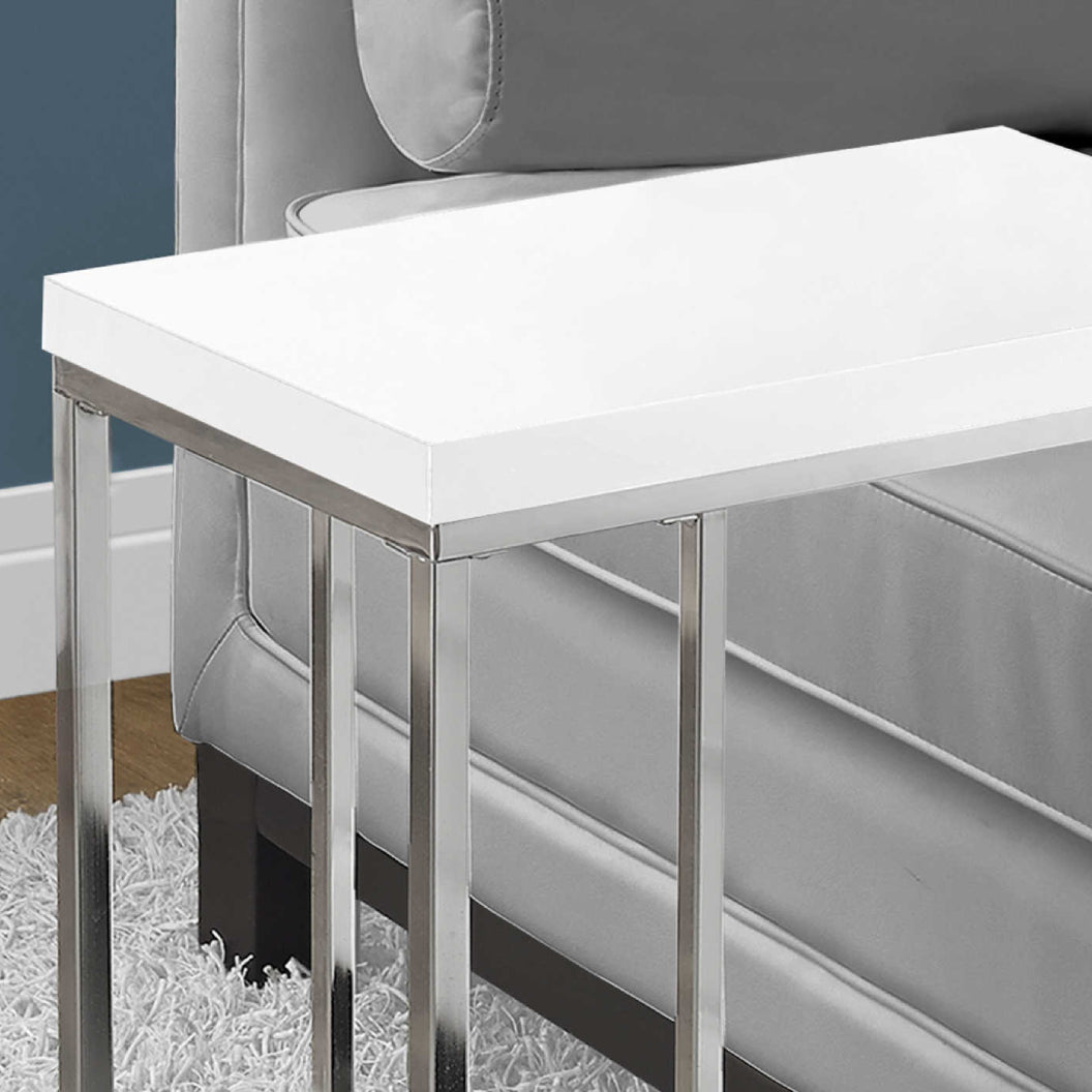 Table d'appoint en MDF/stratifié en métal chromé - I 3007-3008-3088-3228-3253-3372