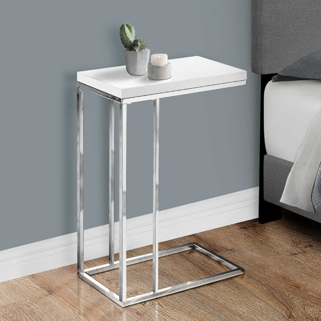 Table d'appoint en MDF/stratifié en métal chromé - I 3007-3008-3088-3228-3253-3372