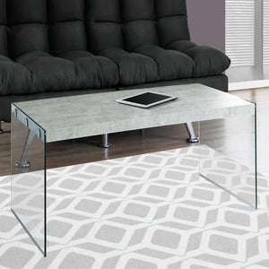 Table basse en MDF/stratifié et verre trempé - I 3054-3230-3286