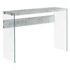 Table console en MDF/stratifié et verre trempé - I 3055-3232-3288