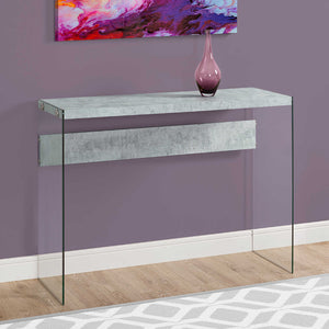 Table console en MDF/stratifié et verre trempé - I 3055-3232-3288