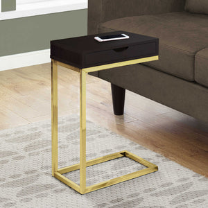 Table d'appoint en MDF/stratifié et métal chromé - I 3236-3254-3373