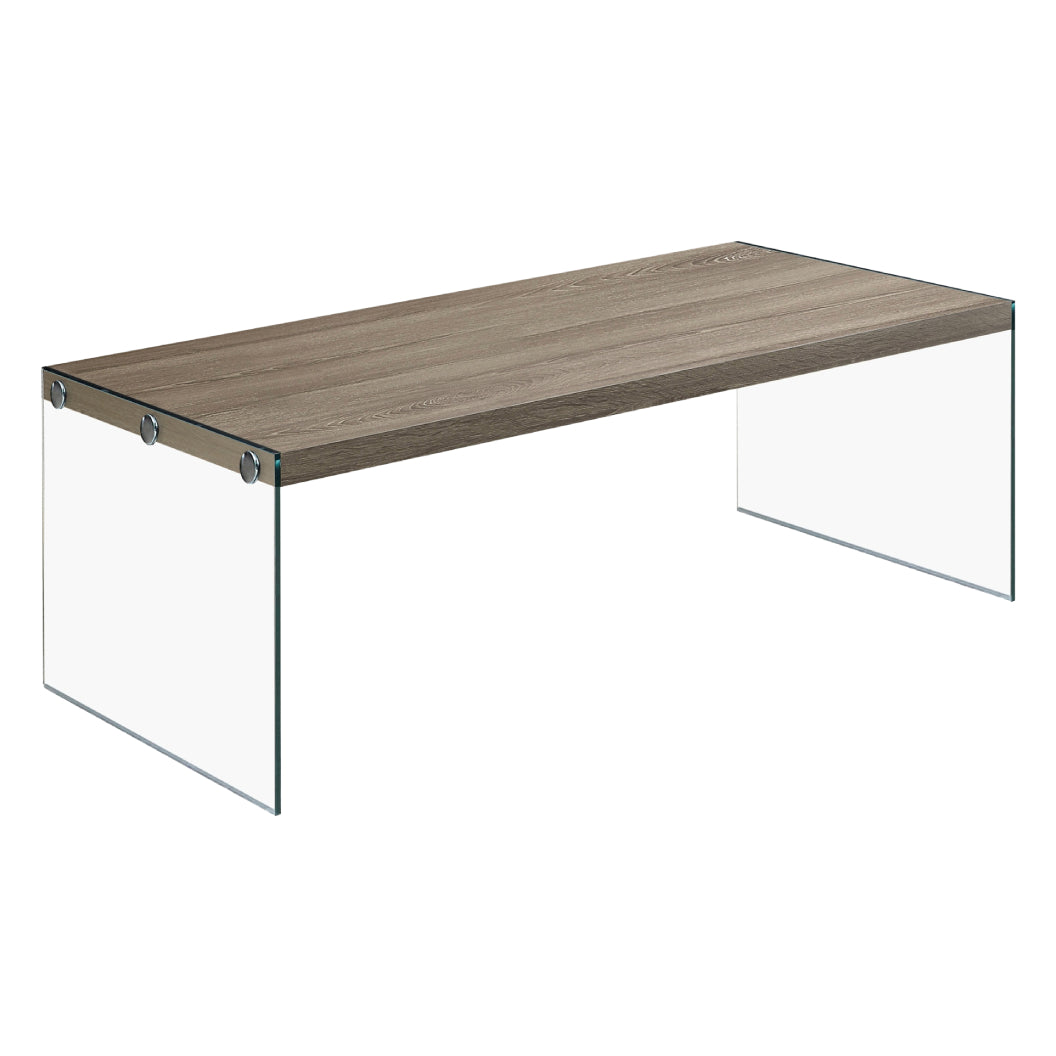 Table basse en MDF/stratifié et verre trempé - I 3054-3230-3286