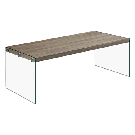 Table basse en MDF/stratifié et verre trempé - I 3054-3230-3286