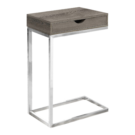 Table d'appoint en MDF/stratifié et métal chromé - I 3236-3254-3373