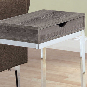 Table d'appoint en MDF/stratifié et métal chromé - I 3236-3254-3373