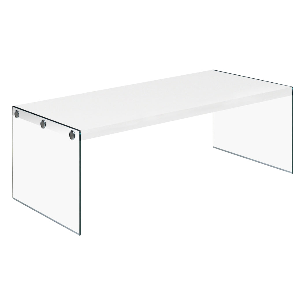 Table basse en MDF/stratifié et verre trempé - I 3054-3230-3286