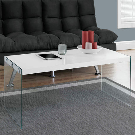 Table basse en MDF/stratifié et verre trempé - I 3054-3230-3286