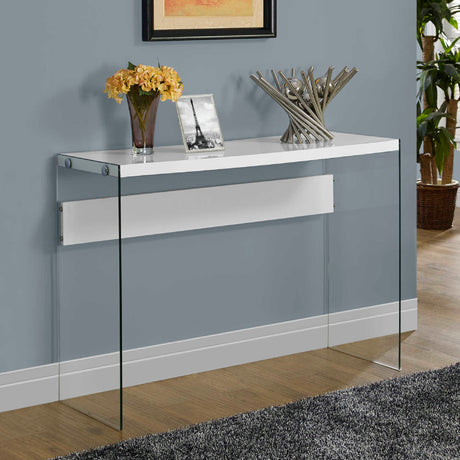 Table console en MDF/stratifié et verre trempé - I 3055-3232-3288