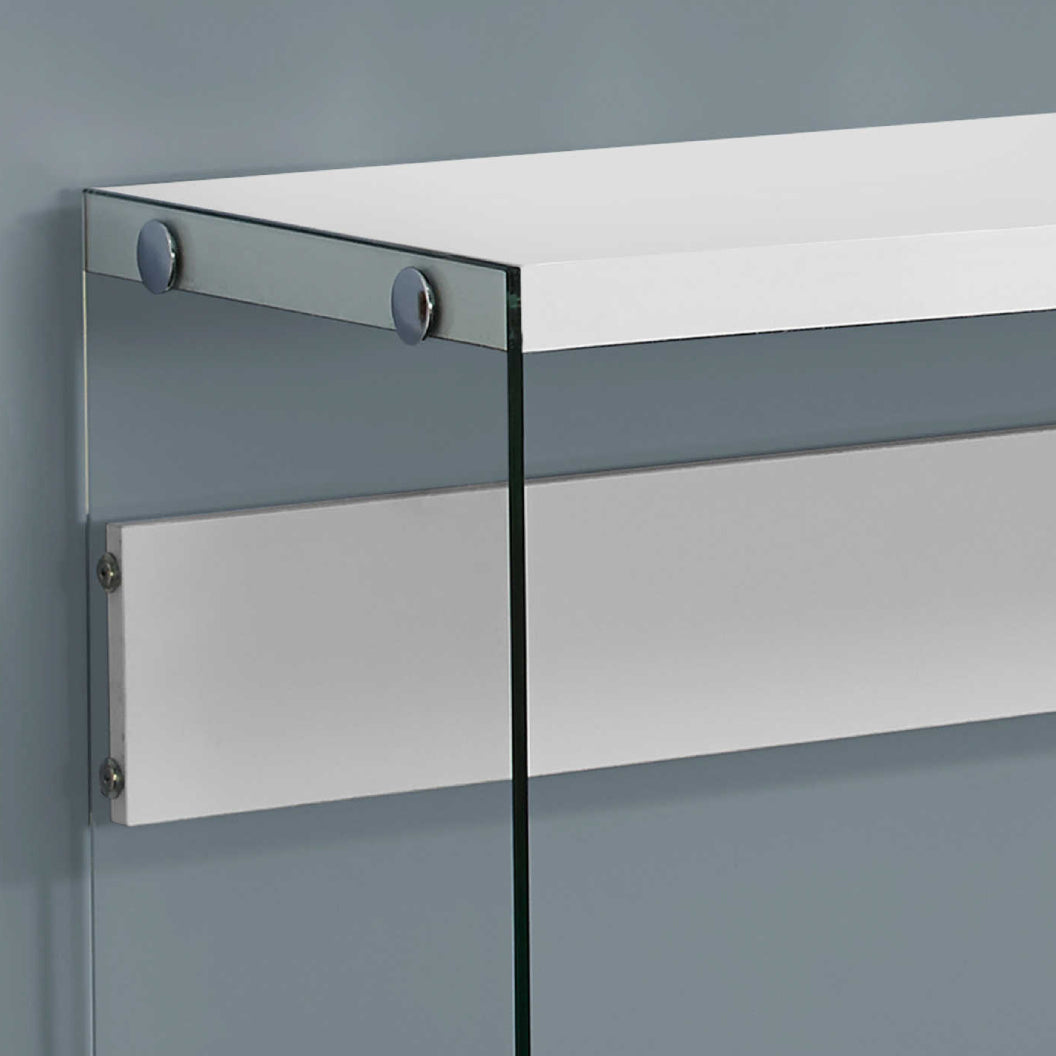 Table console en MDF/stratifié et verre trempé - I 3055-3232-3288