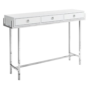 Table console en stratifié et métal avec 3 tiroirs - I 3297-3299
