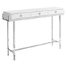 Table console en stratifié et métal avec 3 tiroirs - I 3297-3299