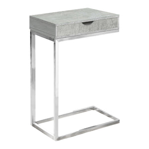 Table d'appoint en MDF/stratifié et métal chromé - I 3236-3254-3373