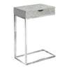 Table d'appoint en MDF/stratifié et métal chromé - I 3236-3254-3373