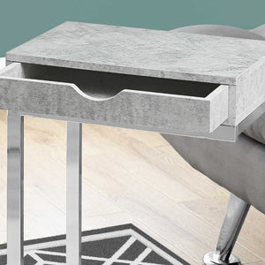 Table d'appoint en MDF/stratifié et métal chromé - I 3236-3254-3373