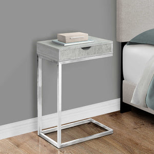 Table d'appoint en MDF/stratifié et métal chromé - I 3236-3254-3373
