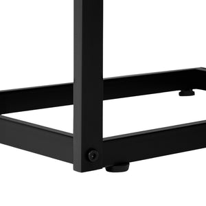 Table d'appoint en MDF/stratifié et métal noir avec 1 tiroir - I 3406-3407