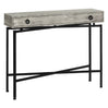 Table console en MDF/stratifié et métal noir avec 1 grand tiroir - I 3453-3454-3455