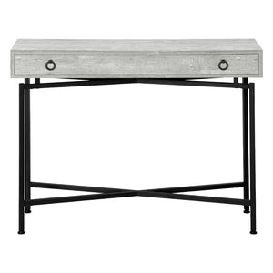 Table console en MDF/stratifié et métal noir avec 1 grand tiroir - I 3453-3454-3455