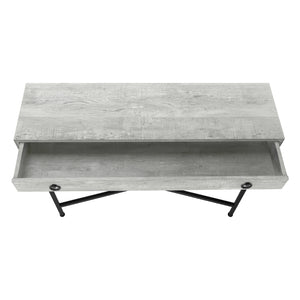 Table console en MDF/stratifié et métal noir avec 1 grand tiroir - I 3453-3454-3455