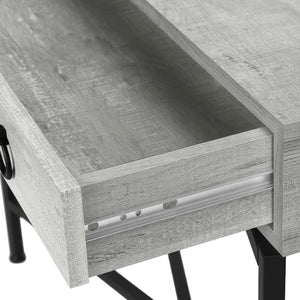 Table console en MDF/stratifié et métal noir avec 1 grand tiroir - I 3453-3454-3455
