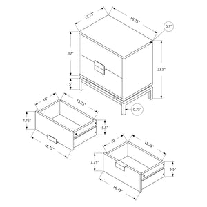 Table d'appoint en MDF/stratifié et métal - I 3490-3493
