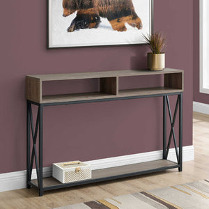 Table console en MDF/stratifié et métal - I 3572-3573-3574