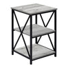 Table d'appoint en MDF/stratifié et métal - I 3596-3597-3599