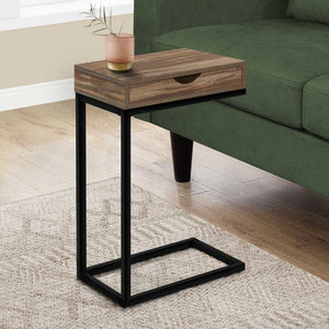 Table d'appoint en MDF/stratifié et métal avec 1 tiroir - I 3600-3601-3602