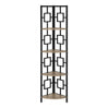 Étagère de coin en métal avec 4 tablettes en MDF/stratifié - I 3610-3611-3612-3613