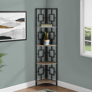 Étagère de coin en métal avec 4 tablettes en MDF/stratifié - I 3610-3611-3612-3613