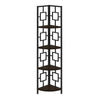 Étagère de coin en métal avec 4 tablettes en MDF/stratifié - I 3610-3611-3612-3613