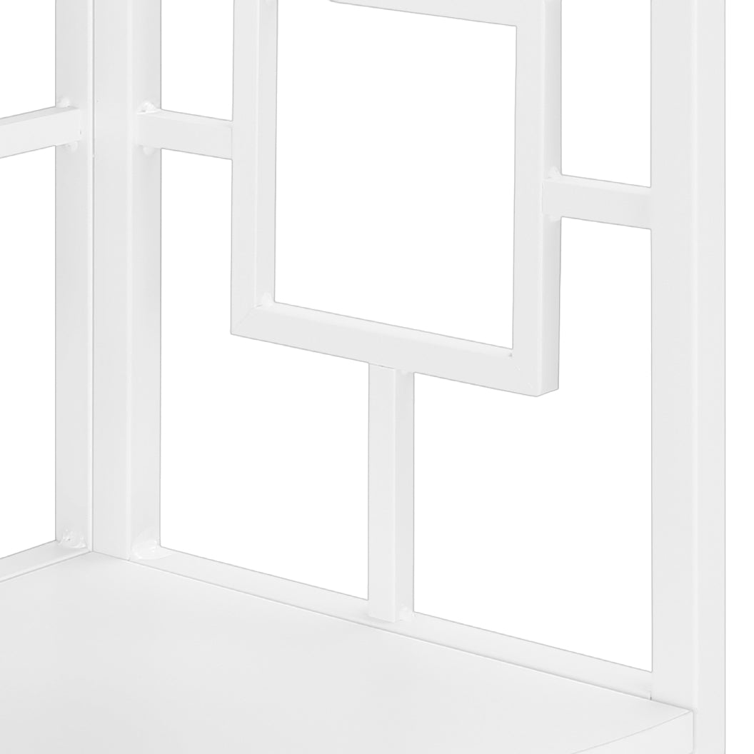 Étagère de coin en métal avec 4 tablettes en MDF/stratifié - I 3610-3611-3612-3613