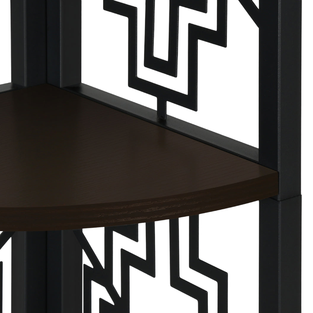 Étagère de coin en métal avec 4 tablettes en MDF/stratifié - I 3621-3622-3623