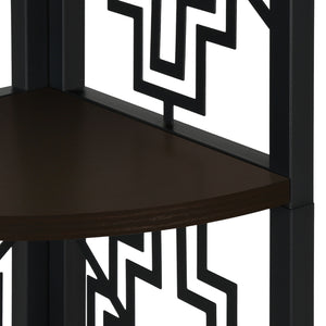 Étagère de coin en métal avec 4 tablettes en MDF/stratifié - I 3621-3622-3623